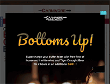 Tablet Screenshot of carnivore.com.sg